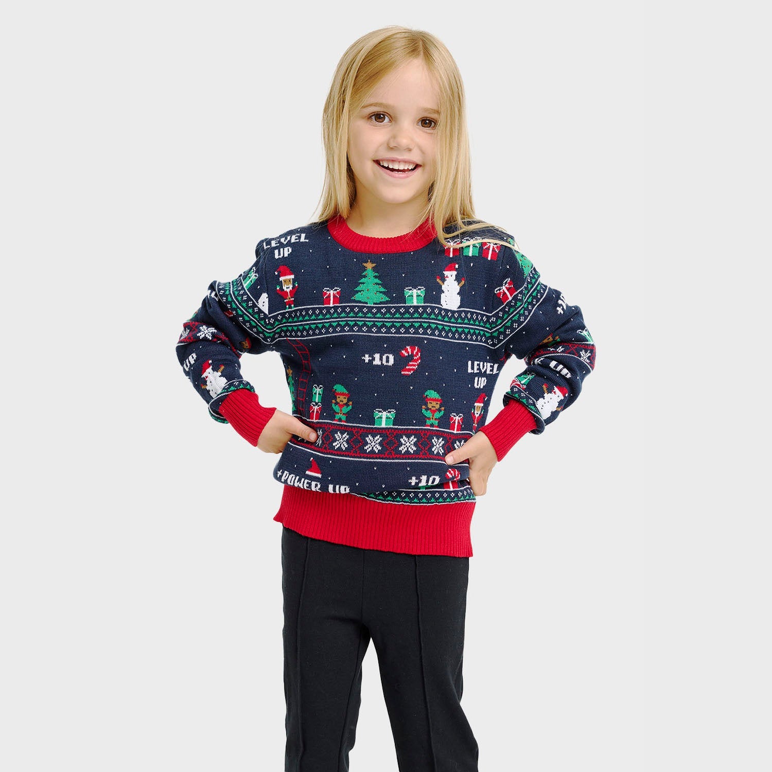 Vintage Gaming Christmas Sweater β Kids